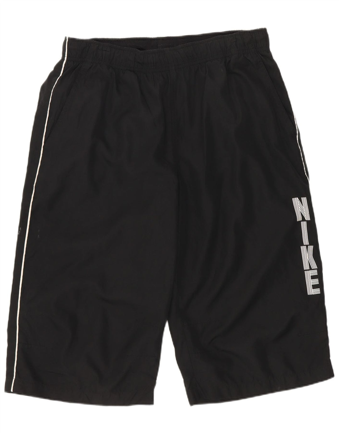 Shorts esportivos gráficos masculinos Nike grande poliéster preto