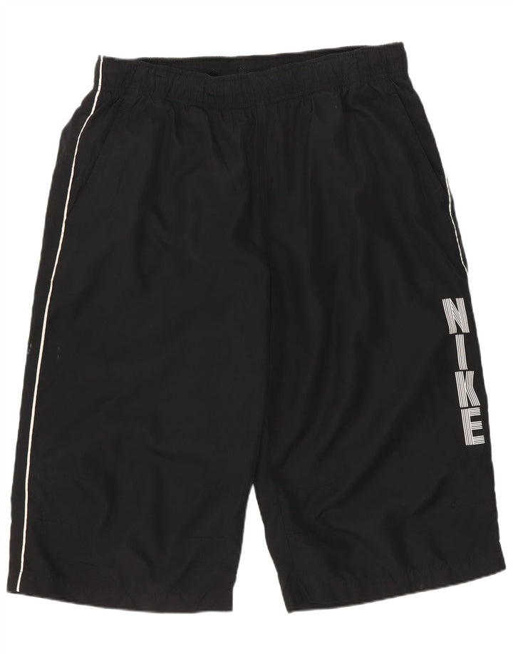Shorts esportivos gráficos masculinos Nike grande poliéster preto