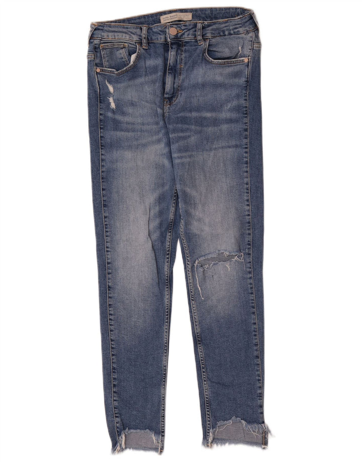 Calça jeans skinny feminina Zara EU 40 médio W30 L27 azul