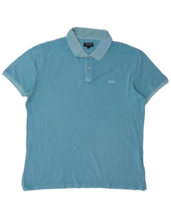 Camisa polo masculina Woolrich 2XL algodão azul