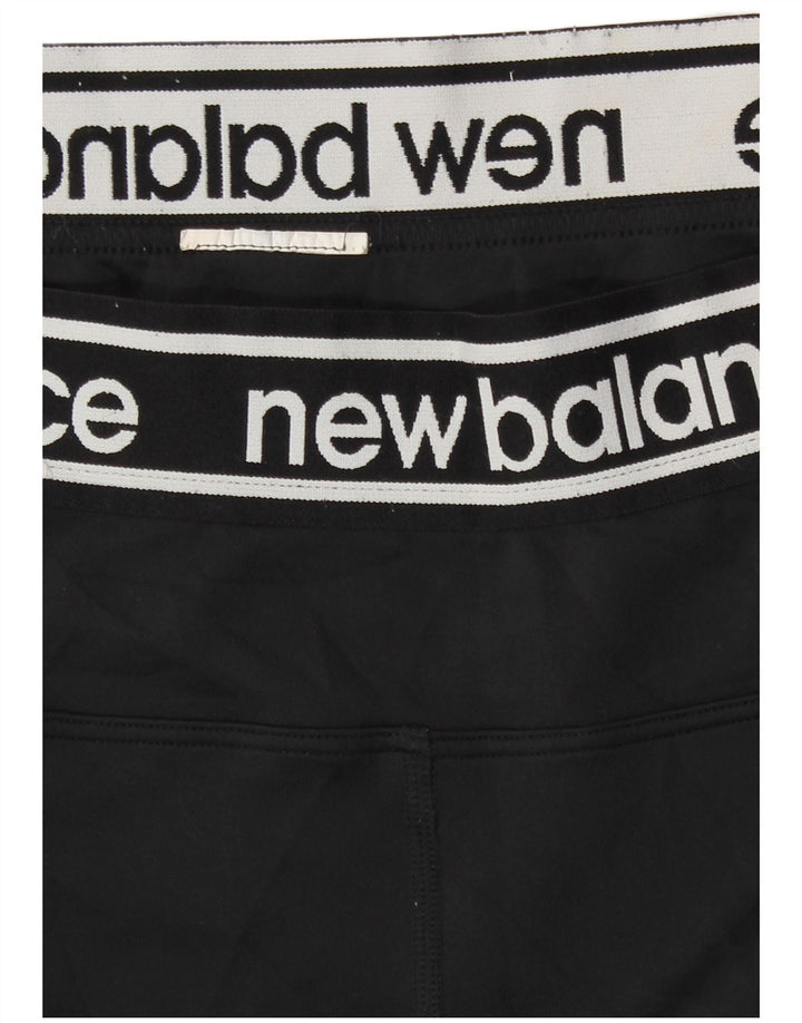 Leggings New Balance Femininas Graphic Crop UK 14 Grande Preto