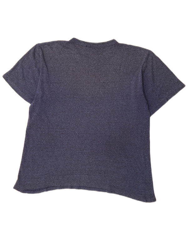 Camiseta masculina Champion Graphic Top Médio Algodão Azul Marinho