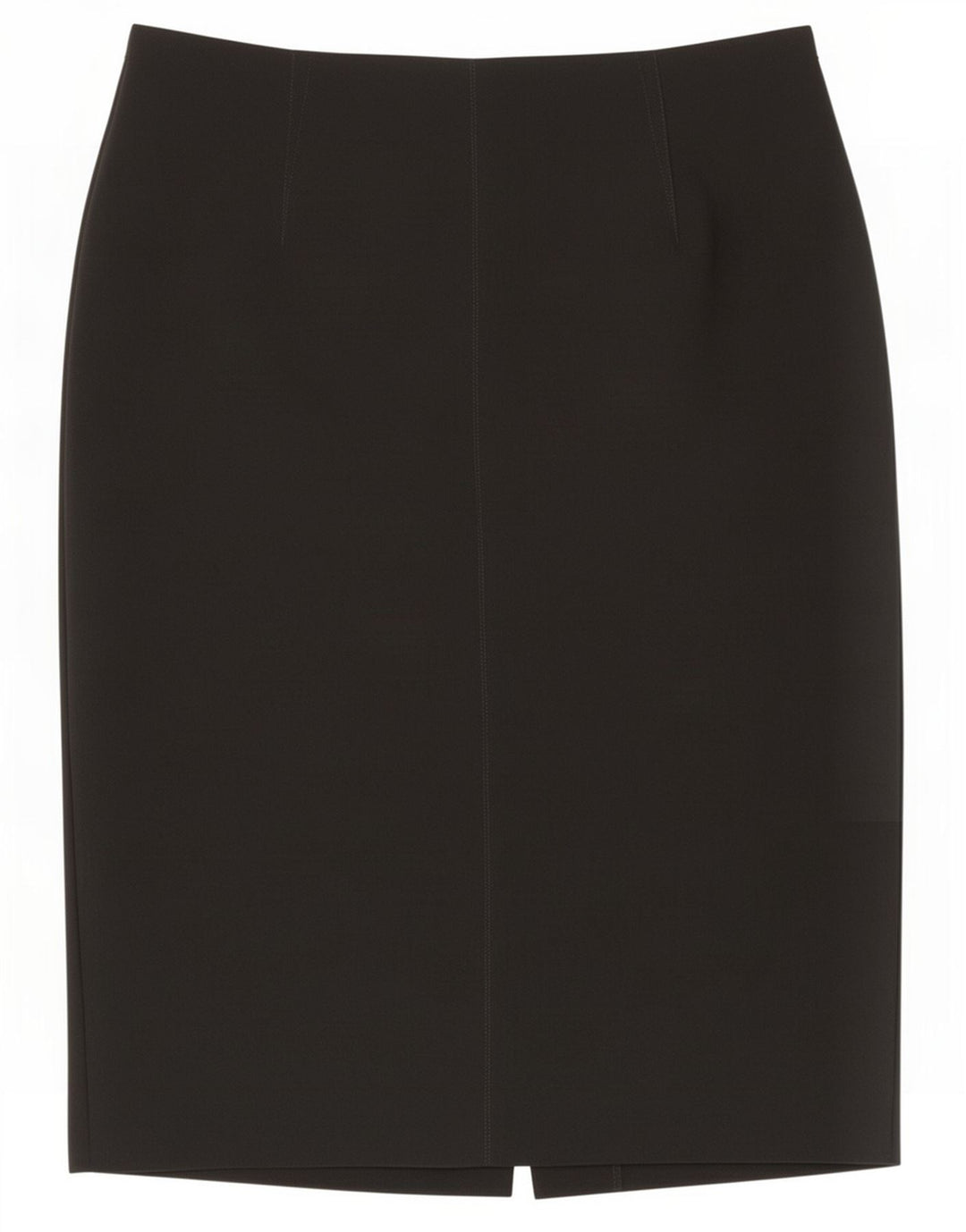 Saia lápis feminina Marks & Spencer Reino Unido 14 grande W32 poliéster preto