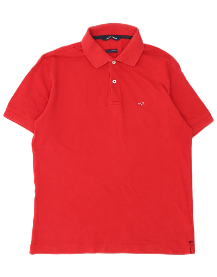 Camisa polo masculina Gas médio algodão vermelho