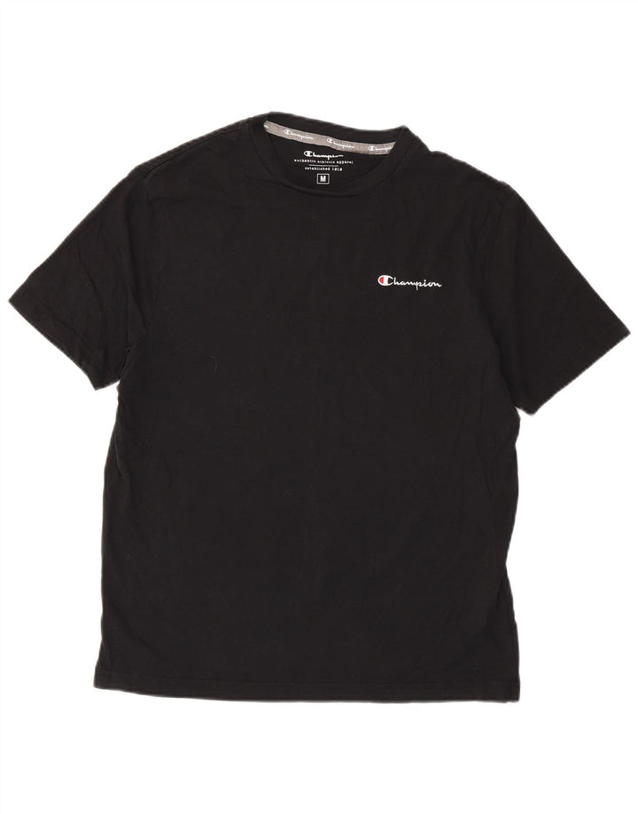 Camiseta masculina Champion de algodão preto médio