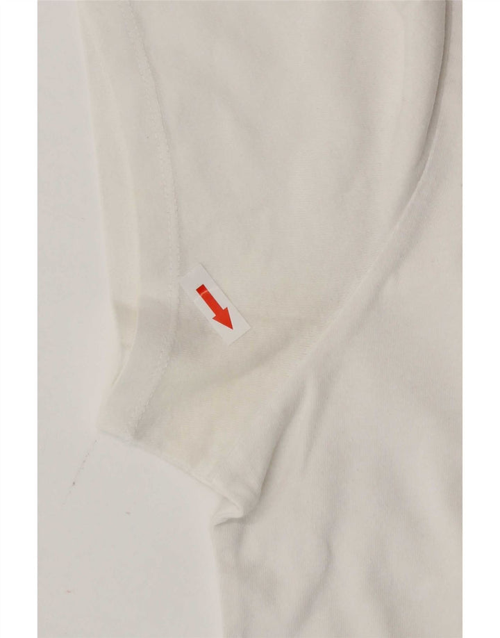Camiseta feminina gráfica Levi's UK 16 grande branca