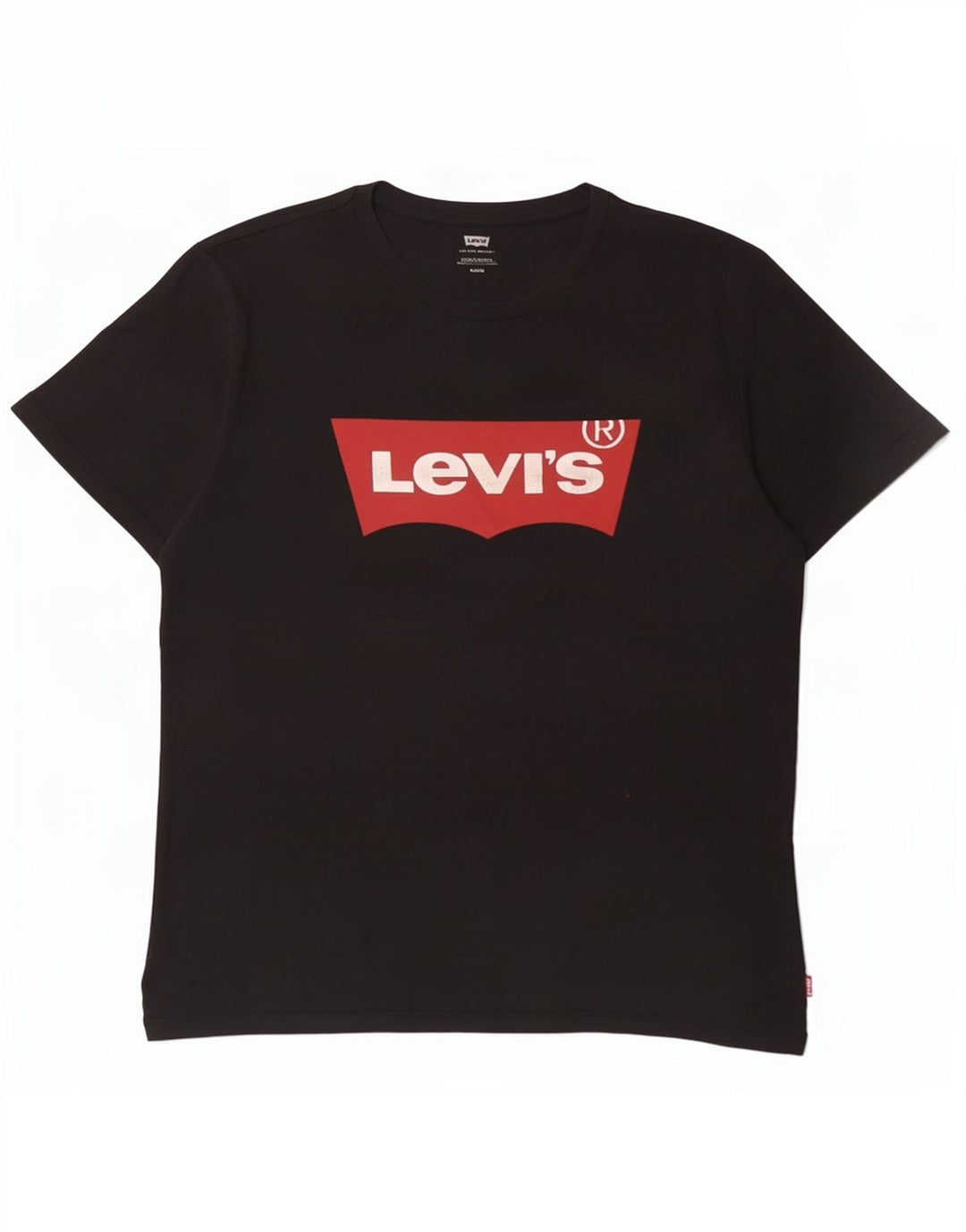 Camiseta gráfica masculina Levi's Top médio algodão preto