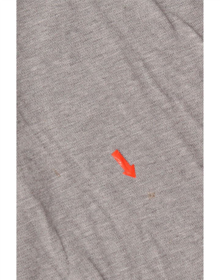 Camisa polo masculina Nike XL cinza manchada de algodão