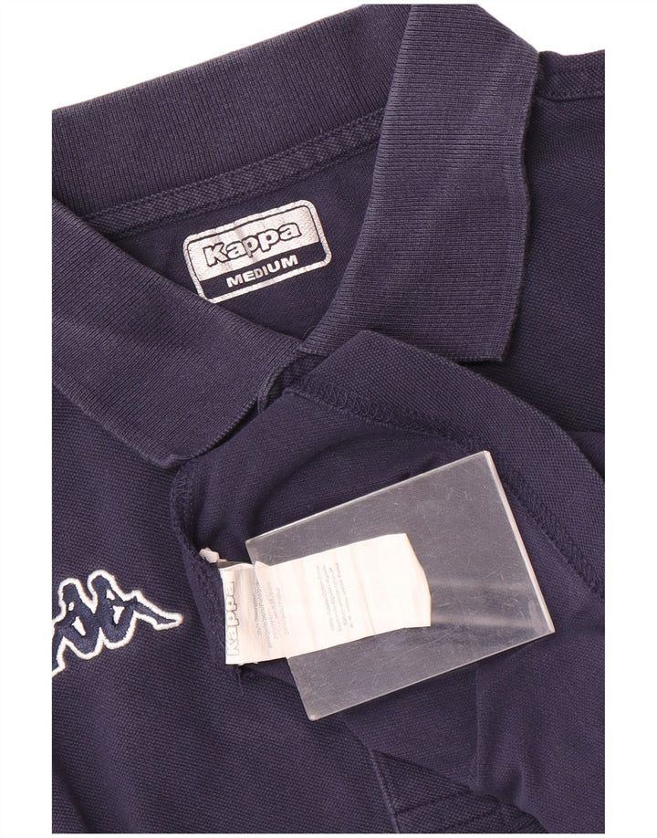 Camisa polo masculina Kappa de algodão azul marinho médio