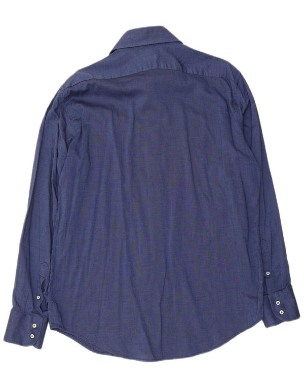 Camisa masculina Benetton XL azul marinho algodão