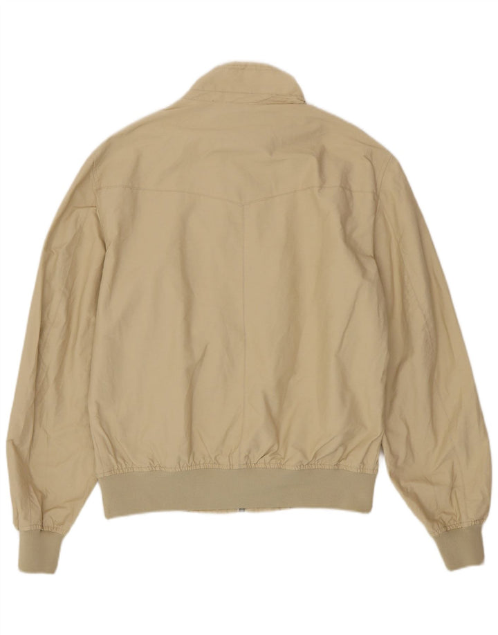 Jaqueta bomber masculina Refrigue UK 40 grande algodão bege