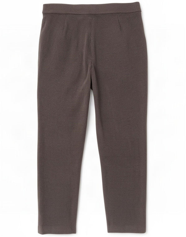 Calças cortadas femininas Marks & Spencer UK 14 grandes W32 L25 cinza