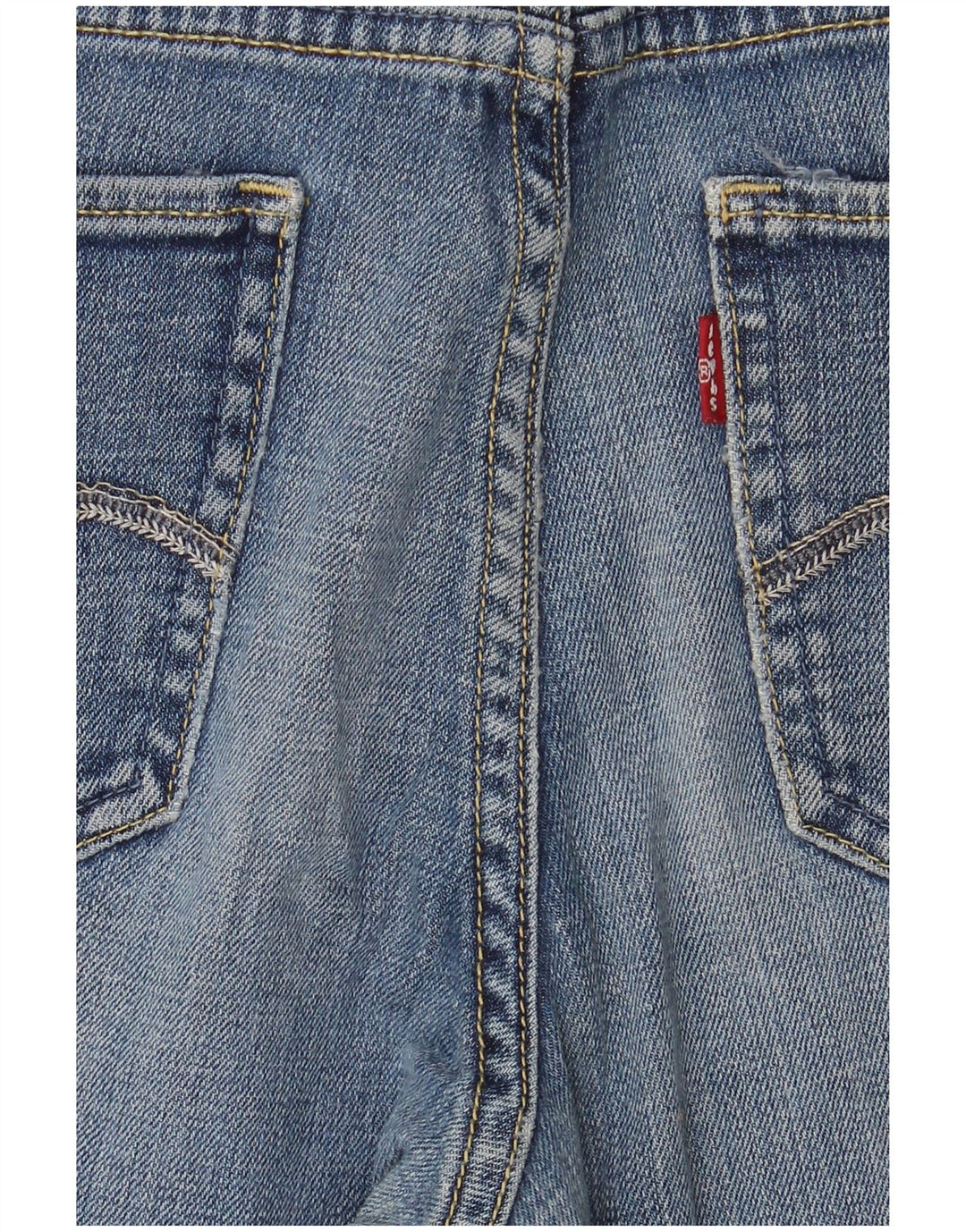 Jeans feminino Levi's cintura média slim US 8 médio W28 L28 algodão azul