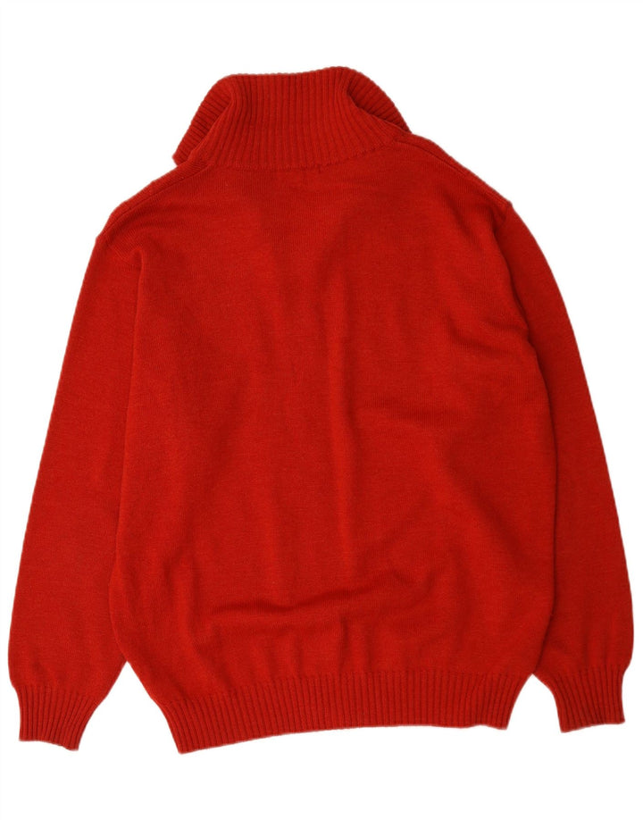 Suéter cardigã masculino Pierre Cardin grande lã vermelha