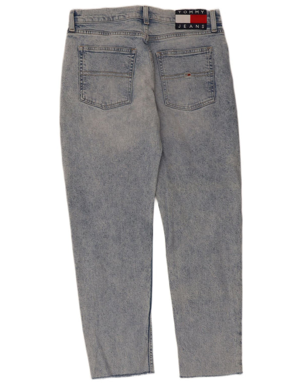 Jeans retos femininos TOMMY HILFIGER W28 L26 algodão azul