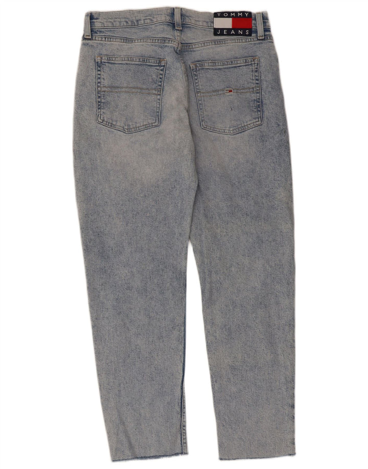 Jeans retos femininos TOMMY HILFIGER W28 L26 algodão azul