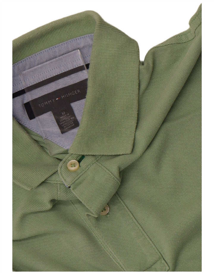 Camisa polo masculina Tommy Hilfiger verde médio