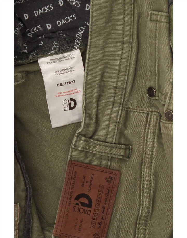 Dack's Mens Slim Jeans IT 50 Grande W34 L30 Algodão Cáqui