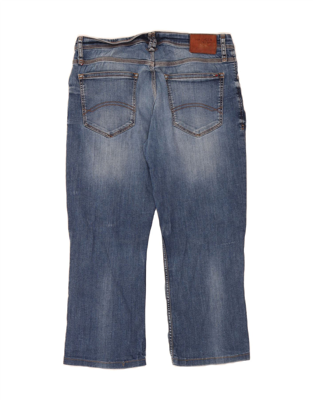 TOMMY HILFIGER Mens Ryan Cropped Jeans W34 L25 Blue Cotton Vintage Tommy Hilfiger and Second-Hand Tommy Hilfiger from Messina Hembry 