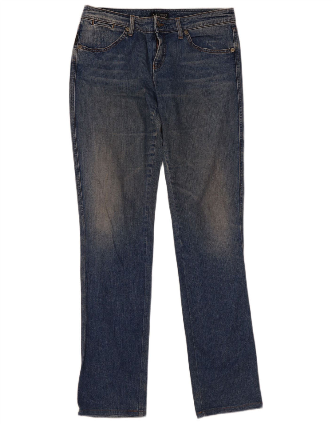 Calça Jeans Slim Feminina Armani W30 L33 Azul Algodão