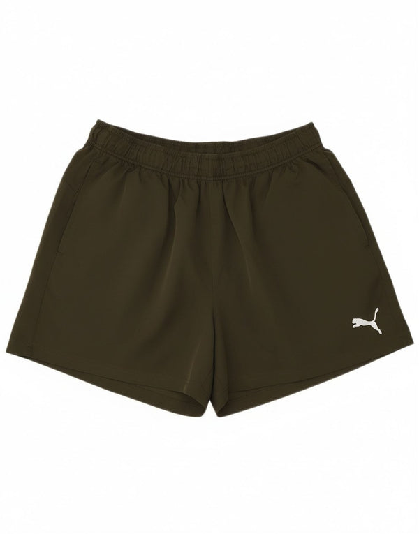 Shorts esportivos masculinos Puma 2XL poliéster cáqui