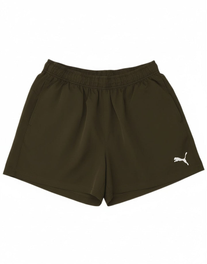 Shorts esportivos masculinos Puma 2XL poliéster cáqui