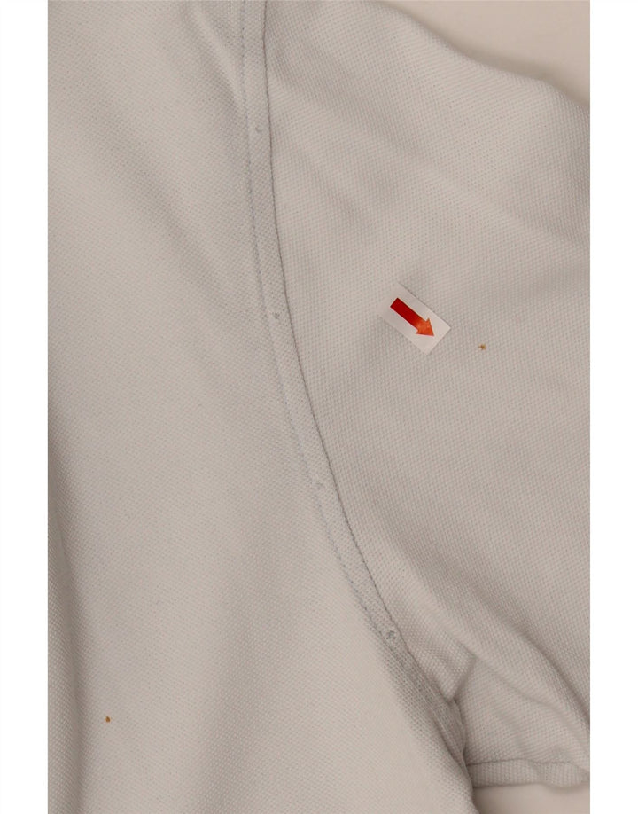 SUN68 Mens Polo Shirt Large White Cotton