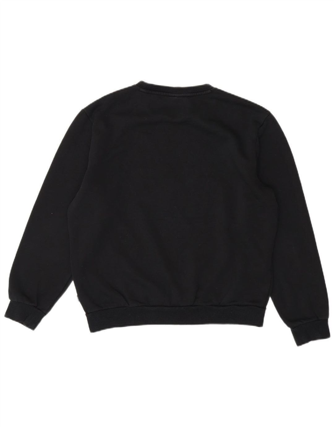 PUMA Mens Graphic Moletom Jumper Médio Algodão Preto