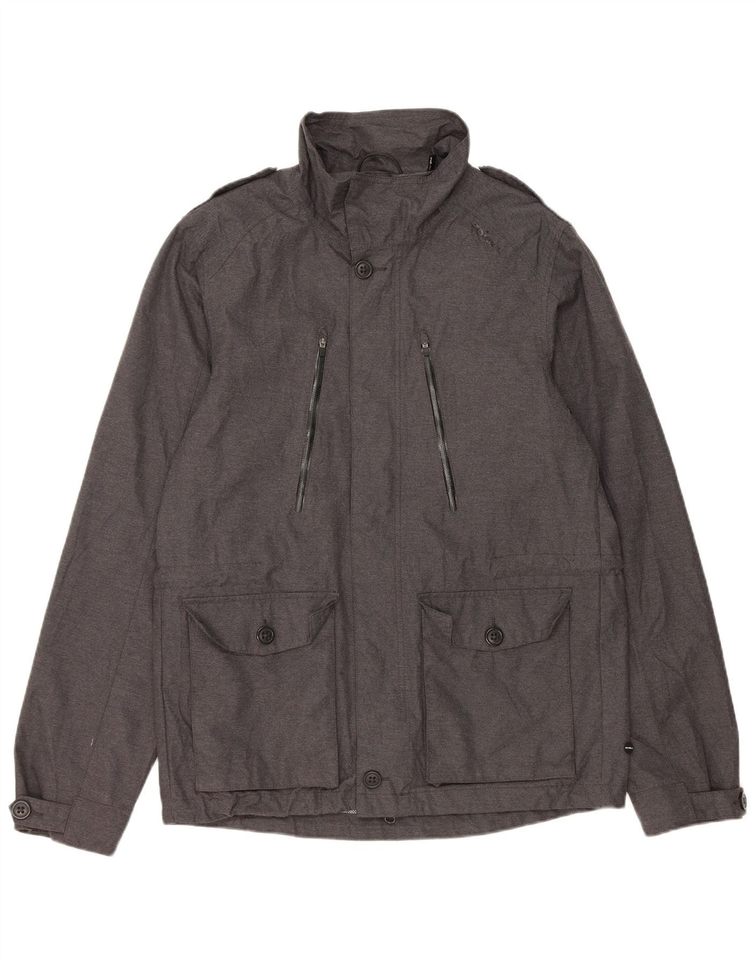 Jaqueta utilitária militar masculina O'Neill UK 38 poliéster cinza médio