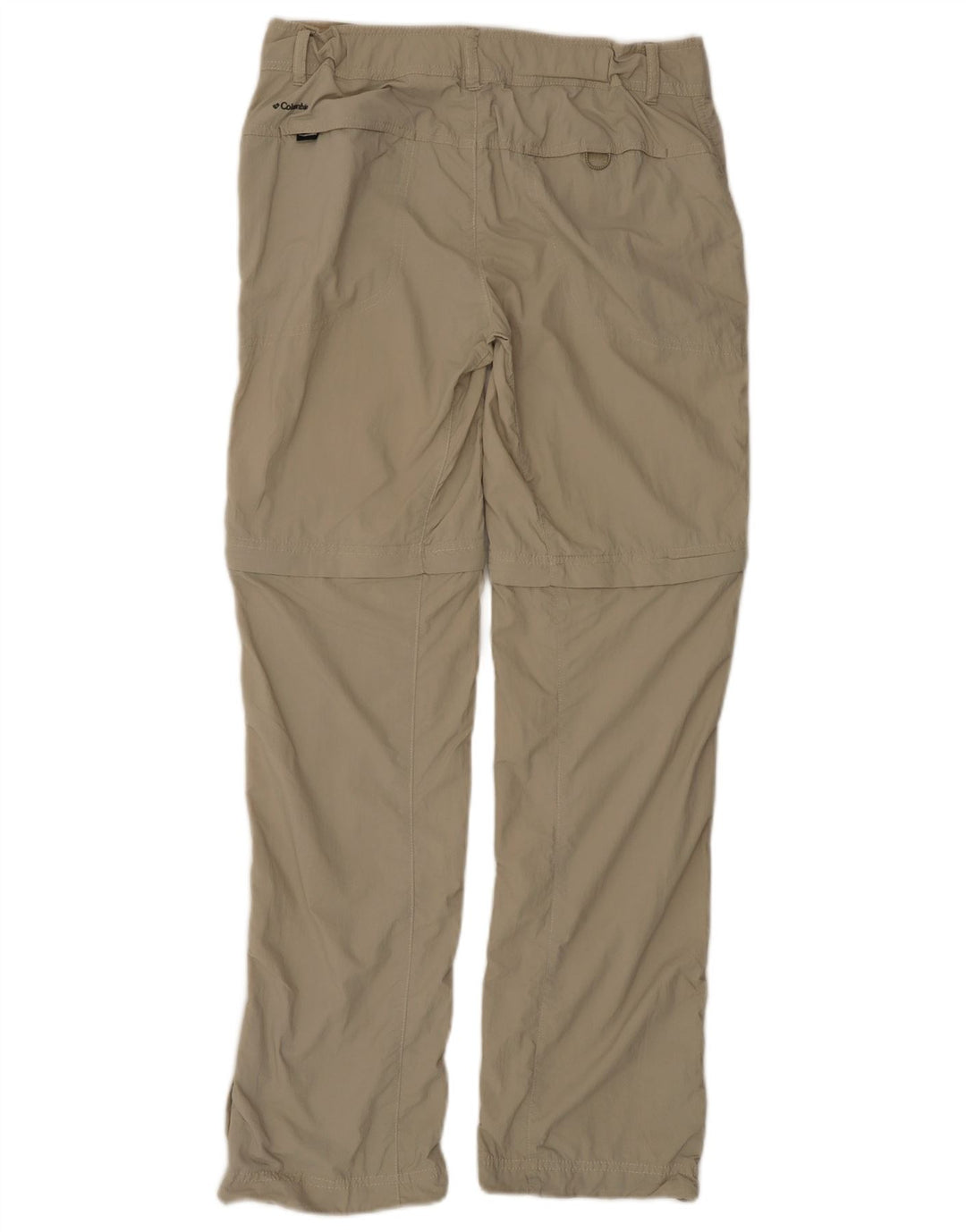 Calça cargo feminina regular COLUMBIA US 8 médio W30 L31 nylon bege