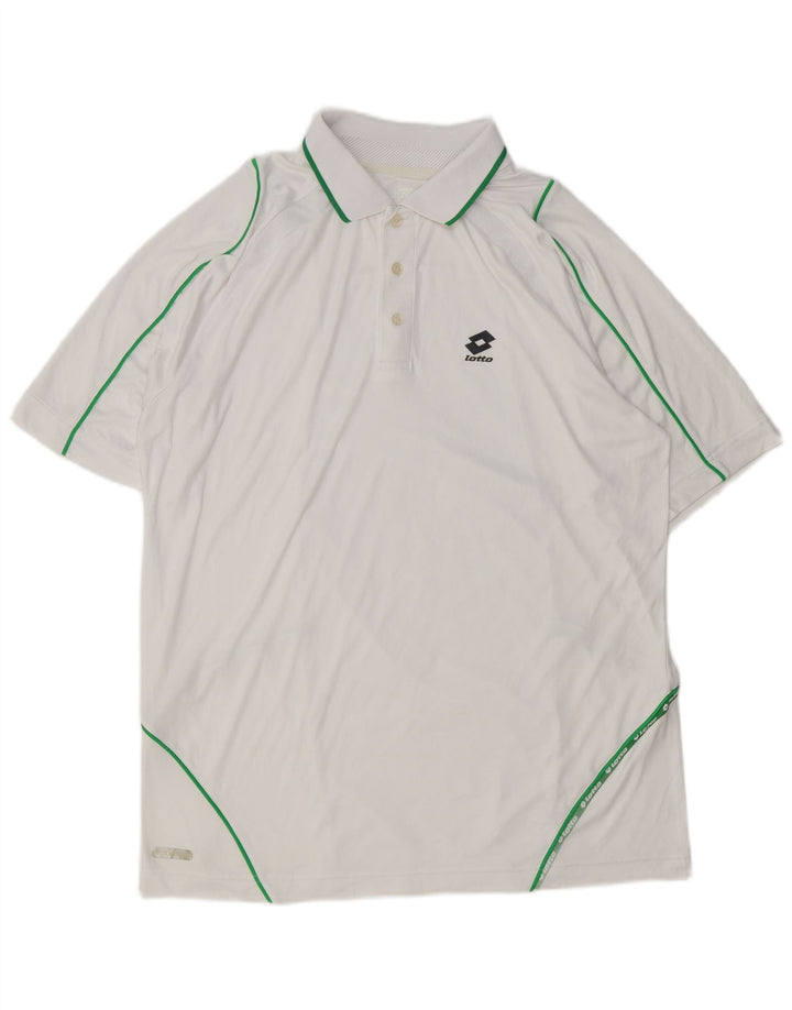 Camisa polo masculina LOTTO XL branca