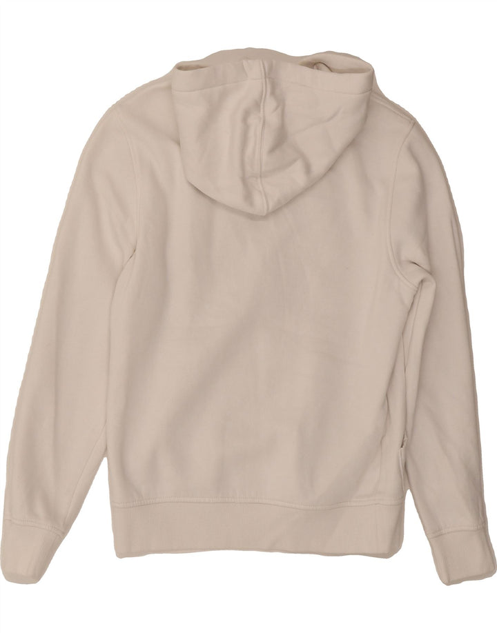 TOMMY HILFIGER Mens Graphic Hoodie Jumper Small White Cotton Vintage Tommy Hilfiger and Second-Hand Tommy Hilfiger from Messina Hembry 