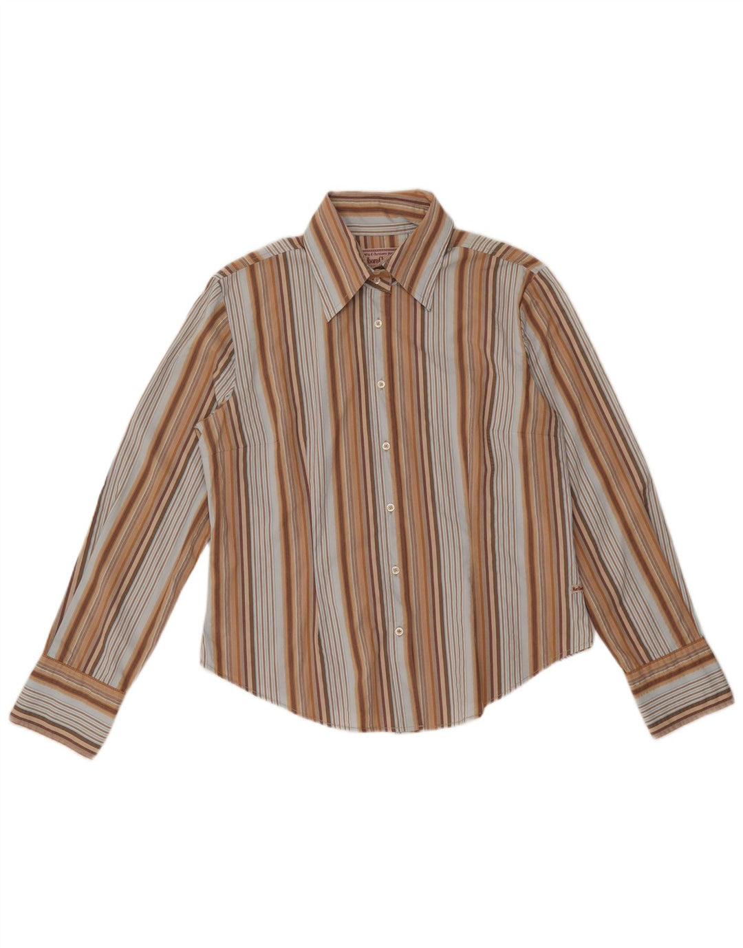 Camisa feminina MARLBORO CLASSICS Slim Fit UK 18 XL listrada multicolorida