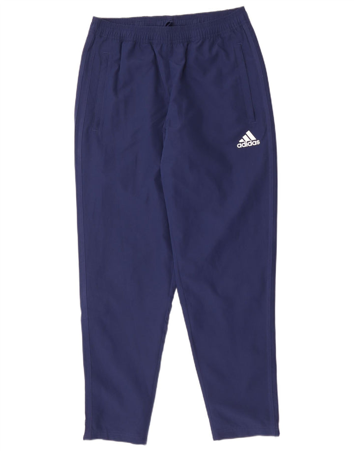 Calça de treino masculina Adidas Climalite médio azul marinho poliéster