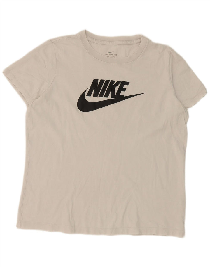 Camiseta gráfica masculina Nike grande algodão branco