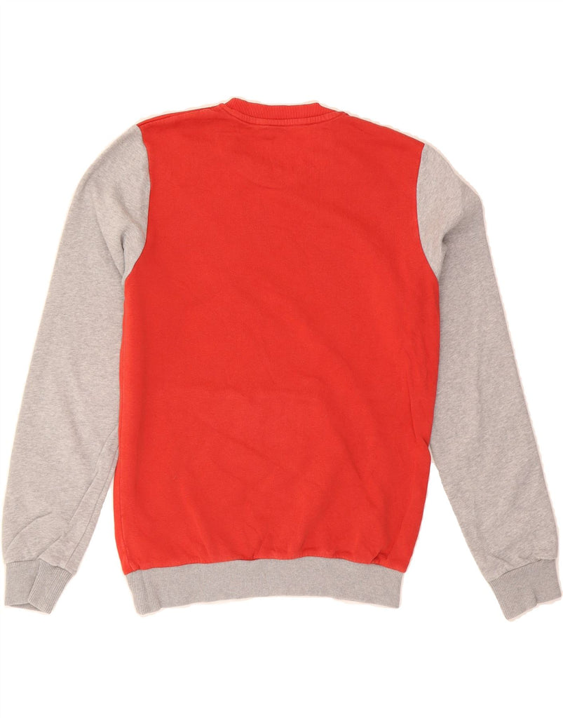 LE COQ SPORTIF Mens Sweatshirt Jumper Small Red Colourblock Cotton Vintage Le Coq Sportif and Second-Hand Le Coq Sportif from Messina Hembry 
