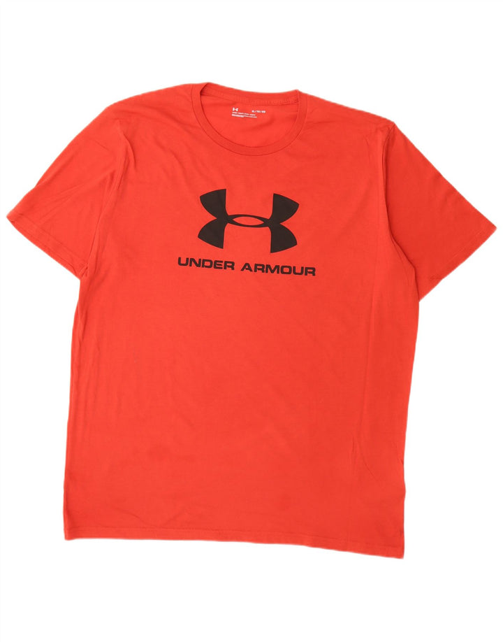 Camiseta gráfica masculina UNDER ARMOUR Top XL algodão vermelho