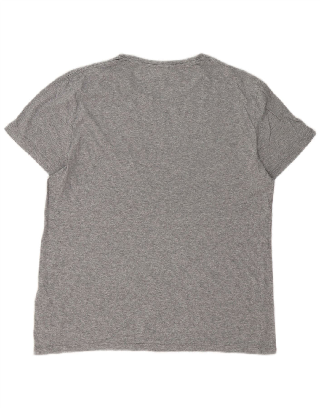 Camiseta masculina Jack Wills Top algodão manchado cinza médio