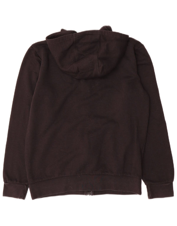 Suéter Adidas Boys Zip com capuz 13-14 anos algodão preto