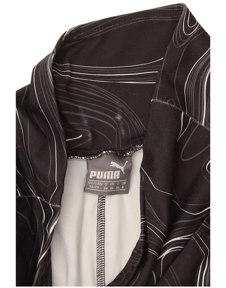 Leggings Puma Feminino Abstract Pattern UK 8 Pequeno Preto Geométrico
