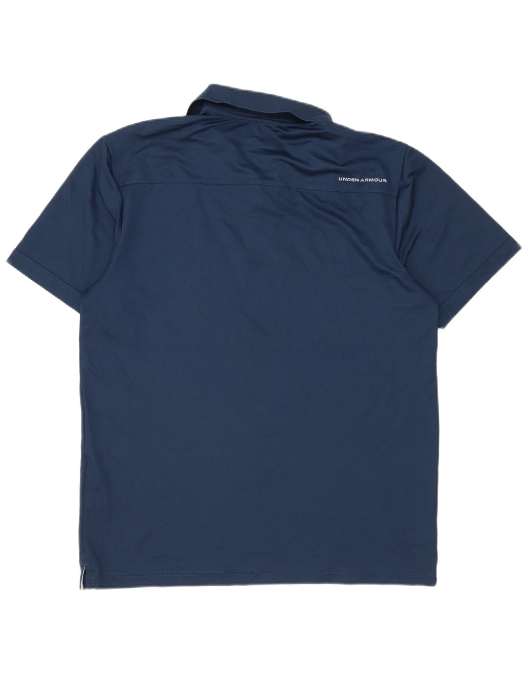 Camisa polo masculina Under Armour Heat Gear grande poliéster azul marinho