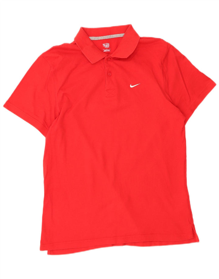 Camisa polo masculina NIKE grande algodão vermelho