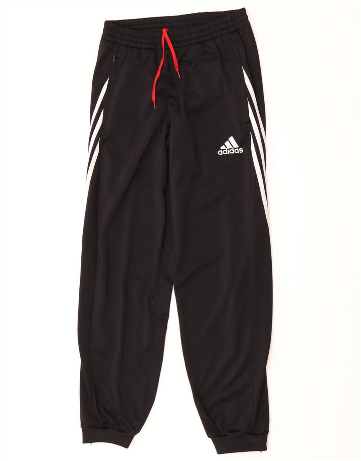 Adidas Mens Treino Calças Joggers Pequeno Poliéster Preto