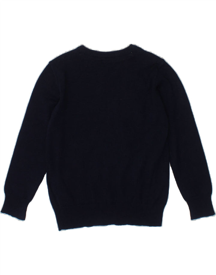 GUESS Boys Graphic Boat Neck Jumper Sweater 2-3 Years Navy Blue Cotton Vintage Guess and Second-Hand Guess from Messina Hembry 