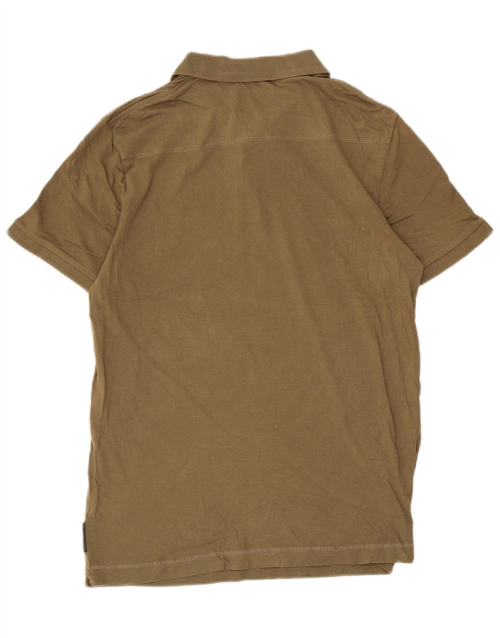 Jaqueta acolchoada masculina French Connection de algodão cáqui pequeno