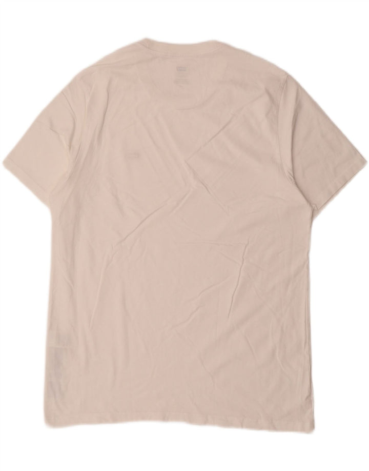Camiseta masculina padrão Levi's Top grande de algodão branco