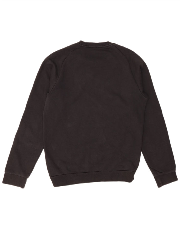 ADIDAS Mens Moletom Jumper Pequeno Algodão Preto