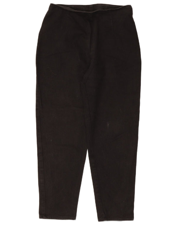 Calças cortadas femininas Marks & Spencer UK 14 médio W28 L25 pretas