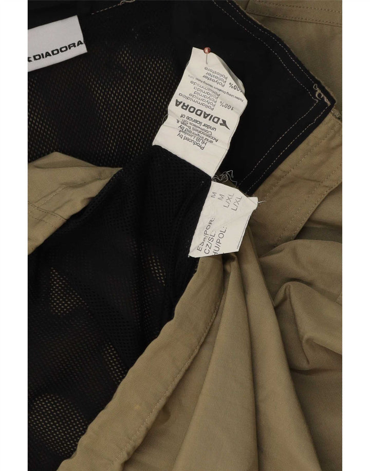 Jaqueta de chuva masculina Diadora UK 38 poliamida bege médio