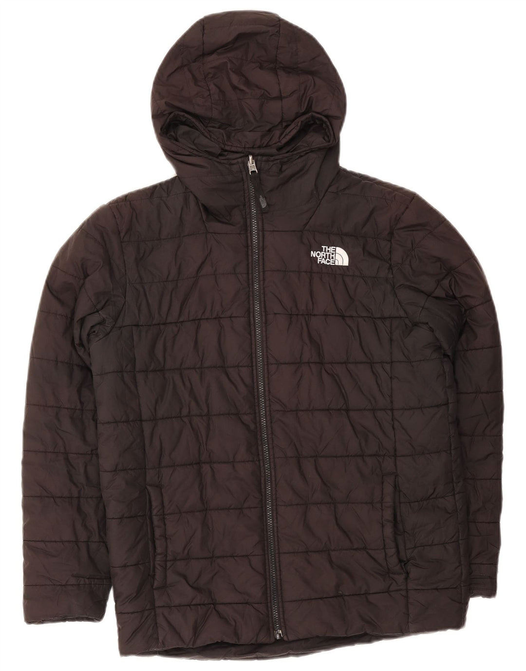 Jaqueta acolchoada com capuz para meninos THE NORTH FACE 11-12 anos preto